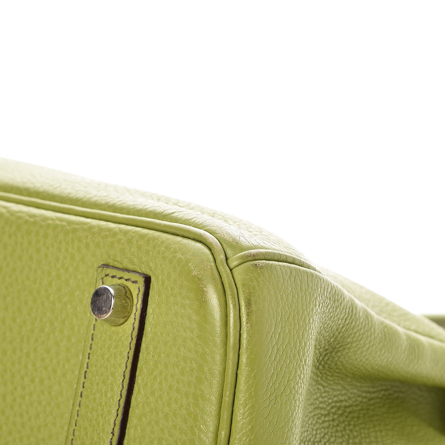 Hermes Taurillon Clemence Birkin 35 Vert Anis 39 of 41