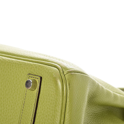Hermes Taurillon Clemence Birkin 35 Vert Anis 39 of 41