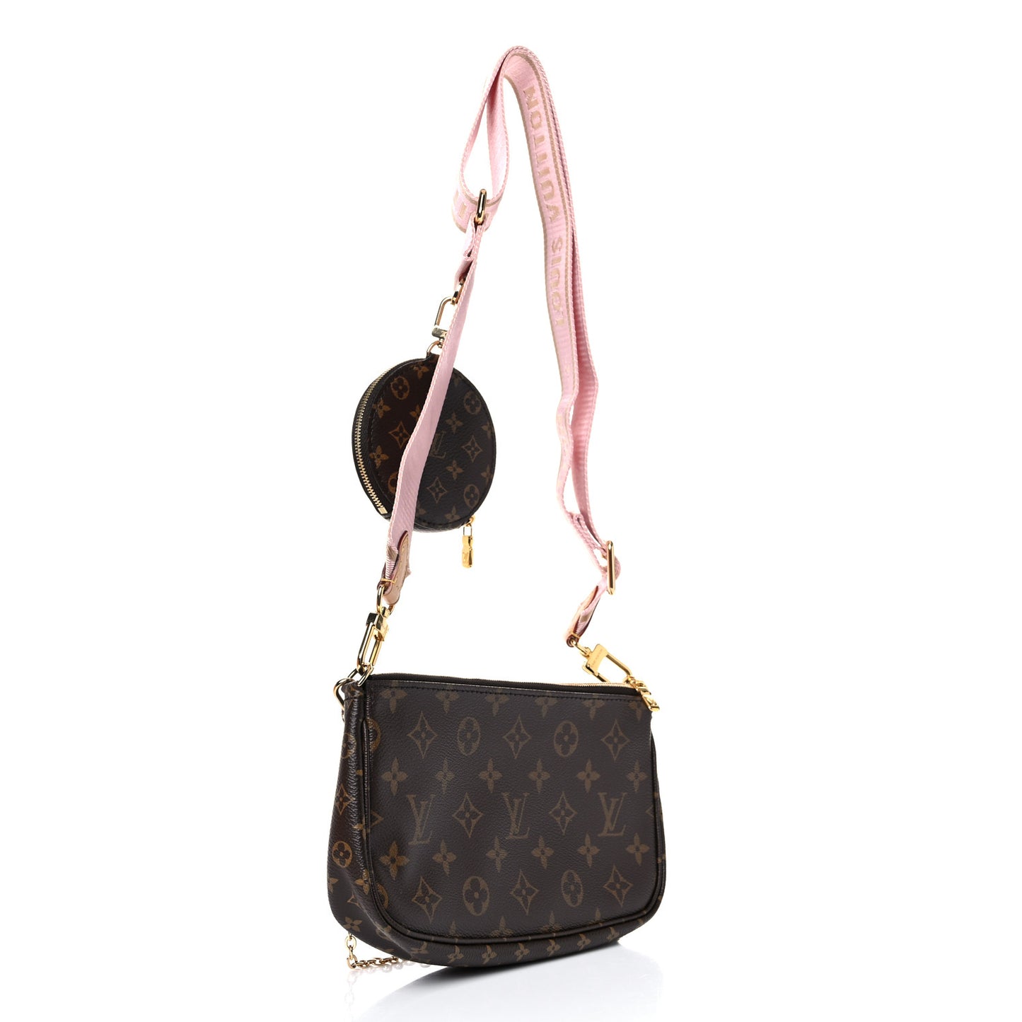 Monogram Multi Pochette Accessories Rose Clair