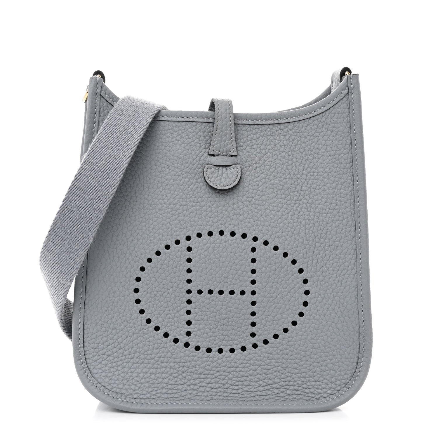 Hermes Taurillon Clemence Evelyne TPM Gris Pantin 1 of 10