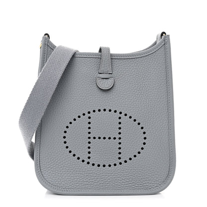 Hermes Taurillon Clemence Evelyne TPM Gris Pantin 1 of 10