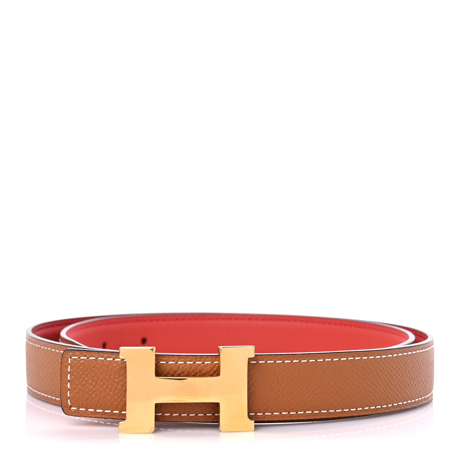 Hermes Swift Epsom 24mm Mini Constance H Belt 85 Sanguine Gold 1 of 5