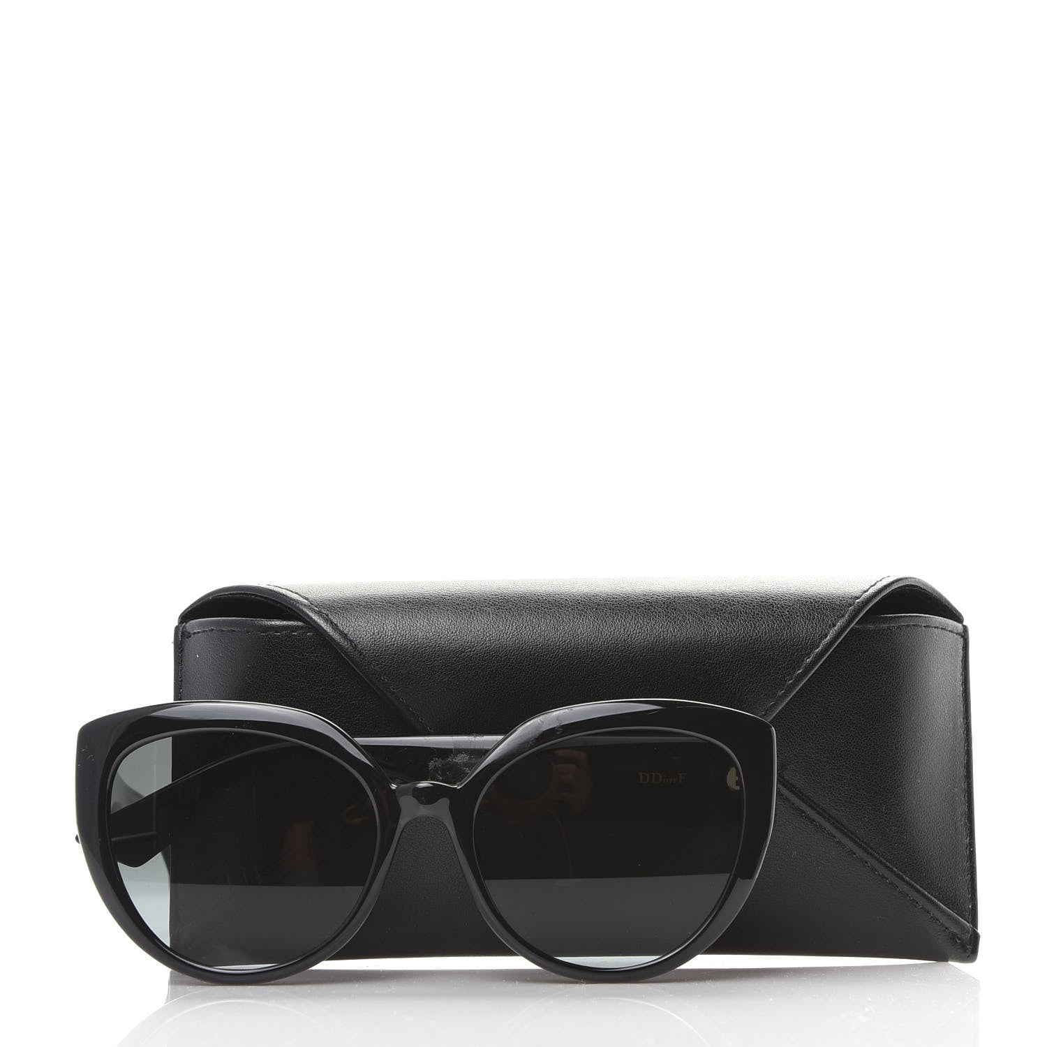 Christian Dior Acetate DDiorF Cat Eye Sunglasses Black 7 of 7