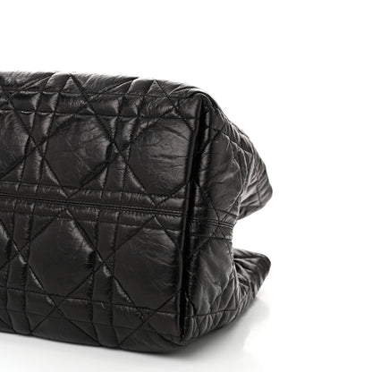 Christian Dior Crinkled Calfskin Macrocannage Large Toujours Black 11 of 12