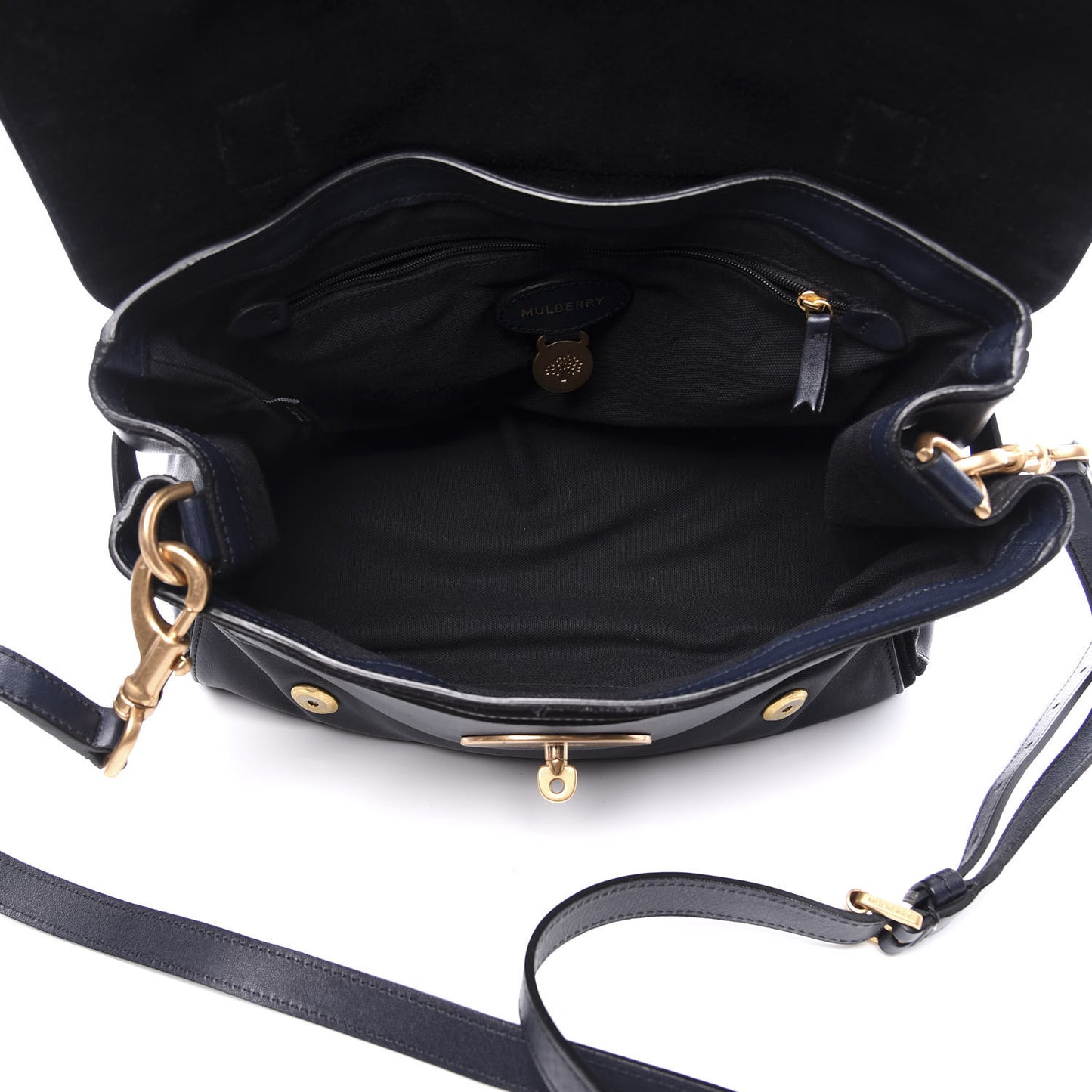Silky Nappa Suede Medium Panel Alexa Midnight Blue