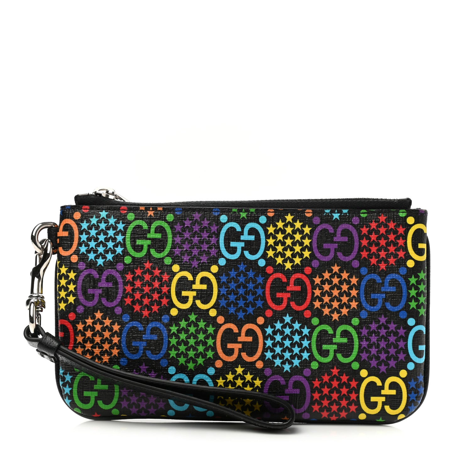 GG Supreme Monogram Psychedelic iPhone Pouch Black