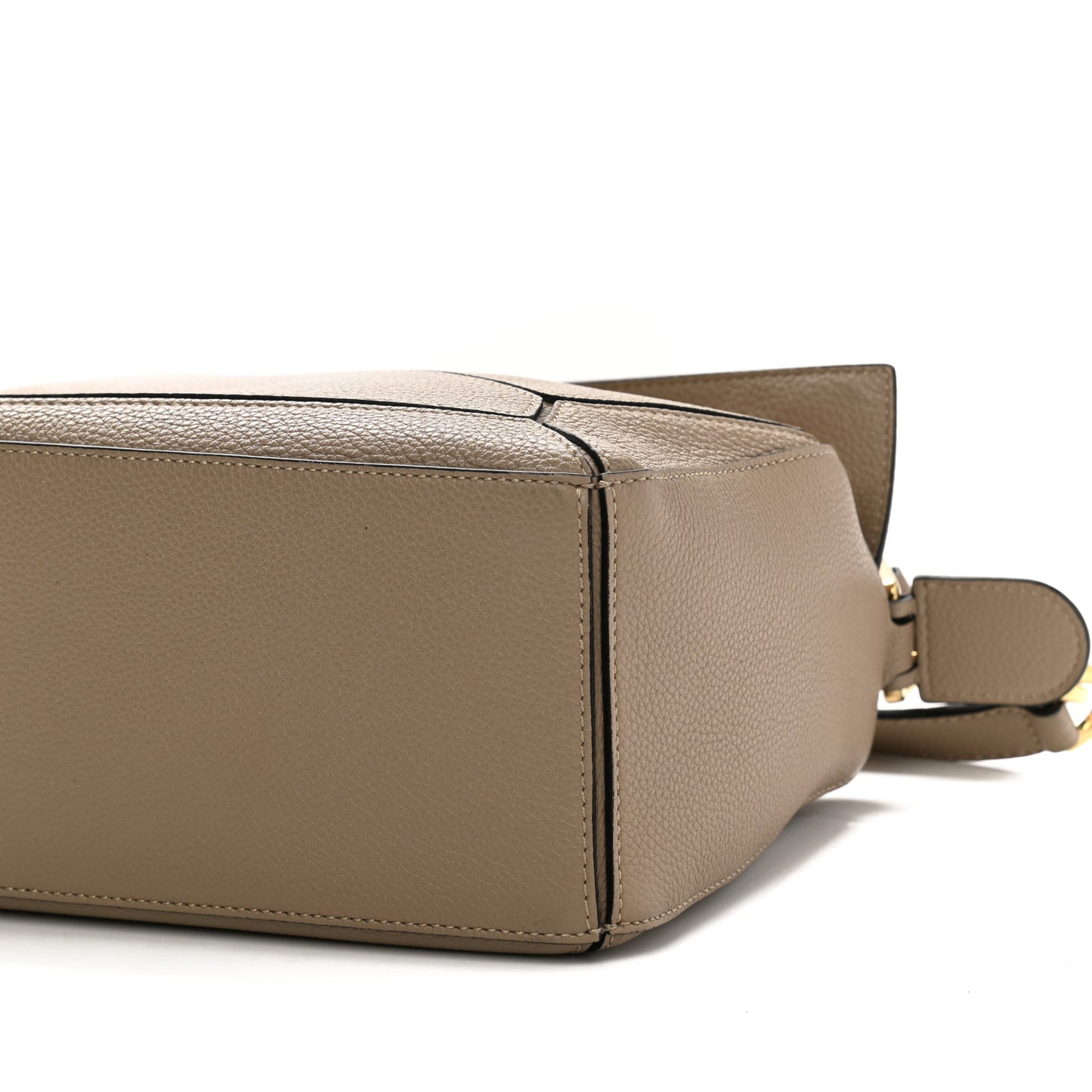 Grained Calfskin Small Puzzle Bag Sand