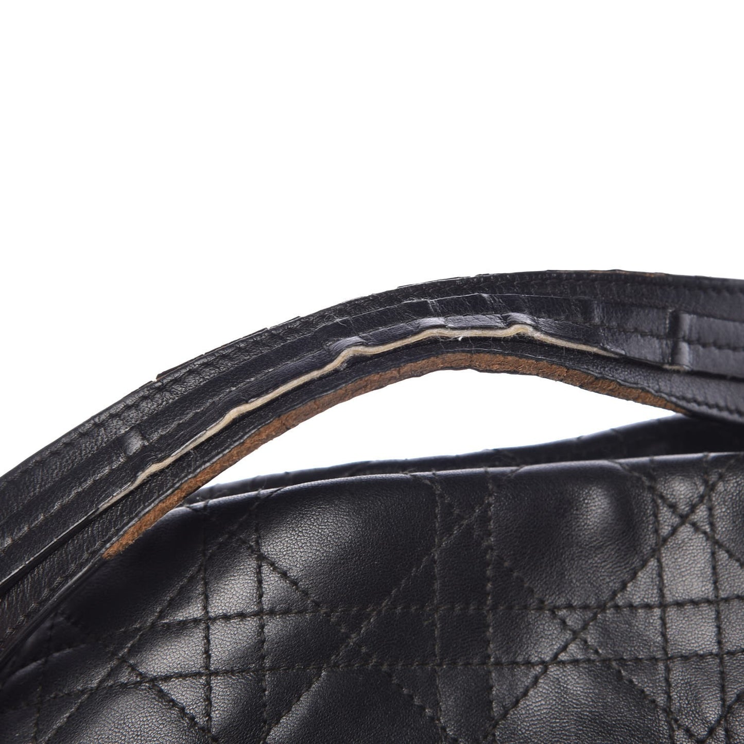 Lambskin Cannage Soft East West Tote Black