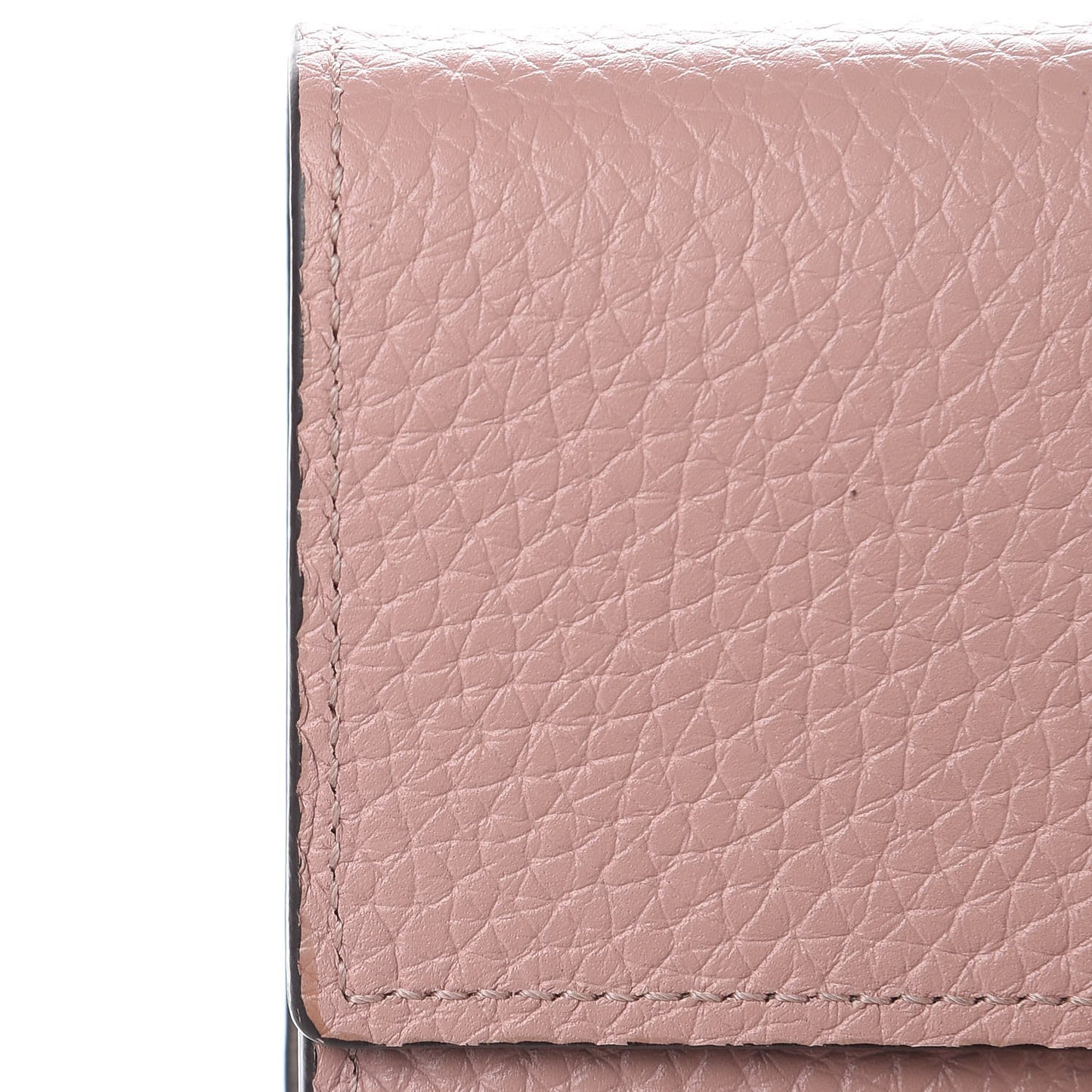 Taurillon Capucines Compact Wallet Magnolia