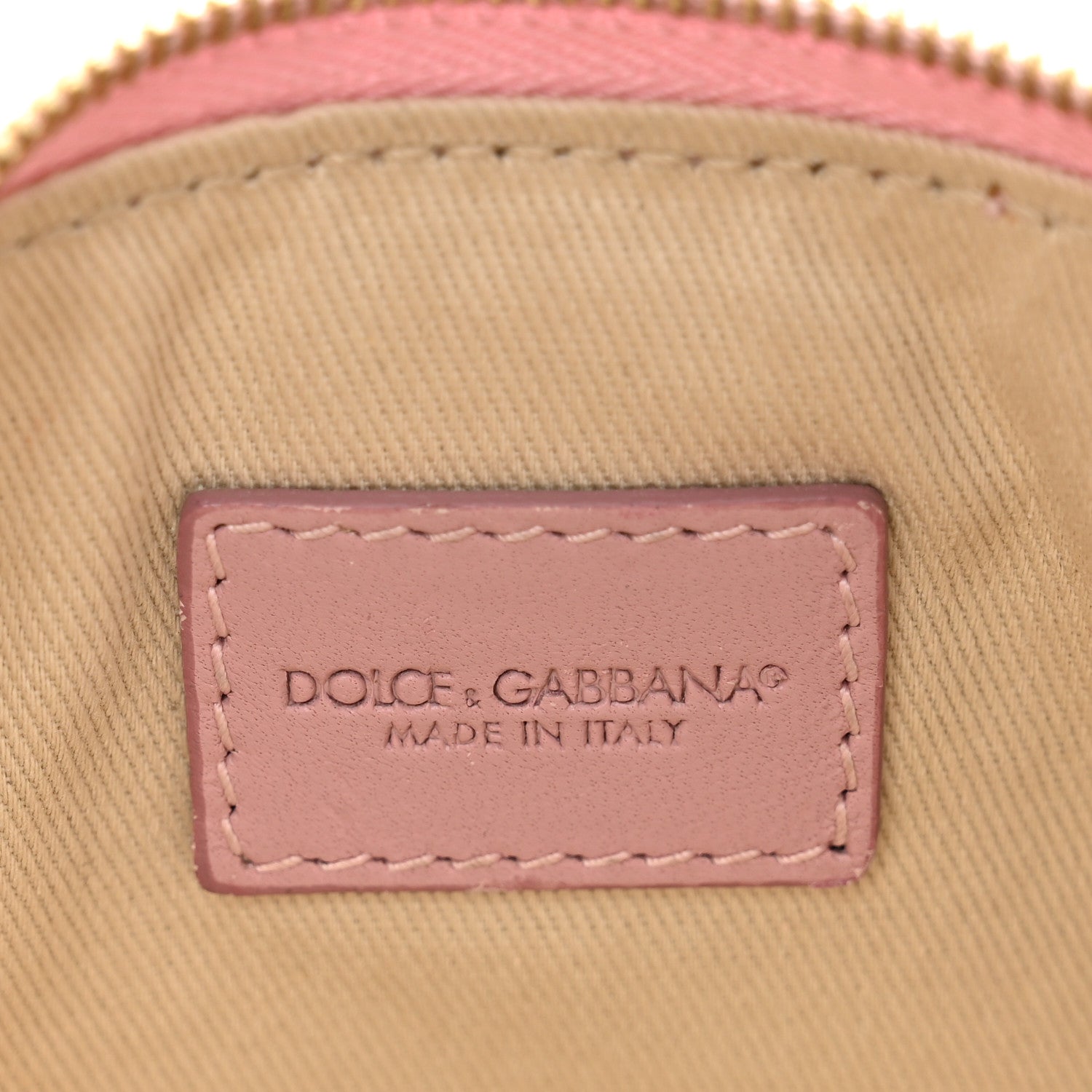 Dolce & Gabbana Lambskin Embroidered Laser Cut Micro Crossbody Pochette Rose Poudre 7 of 10