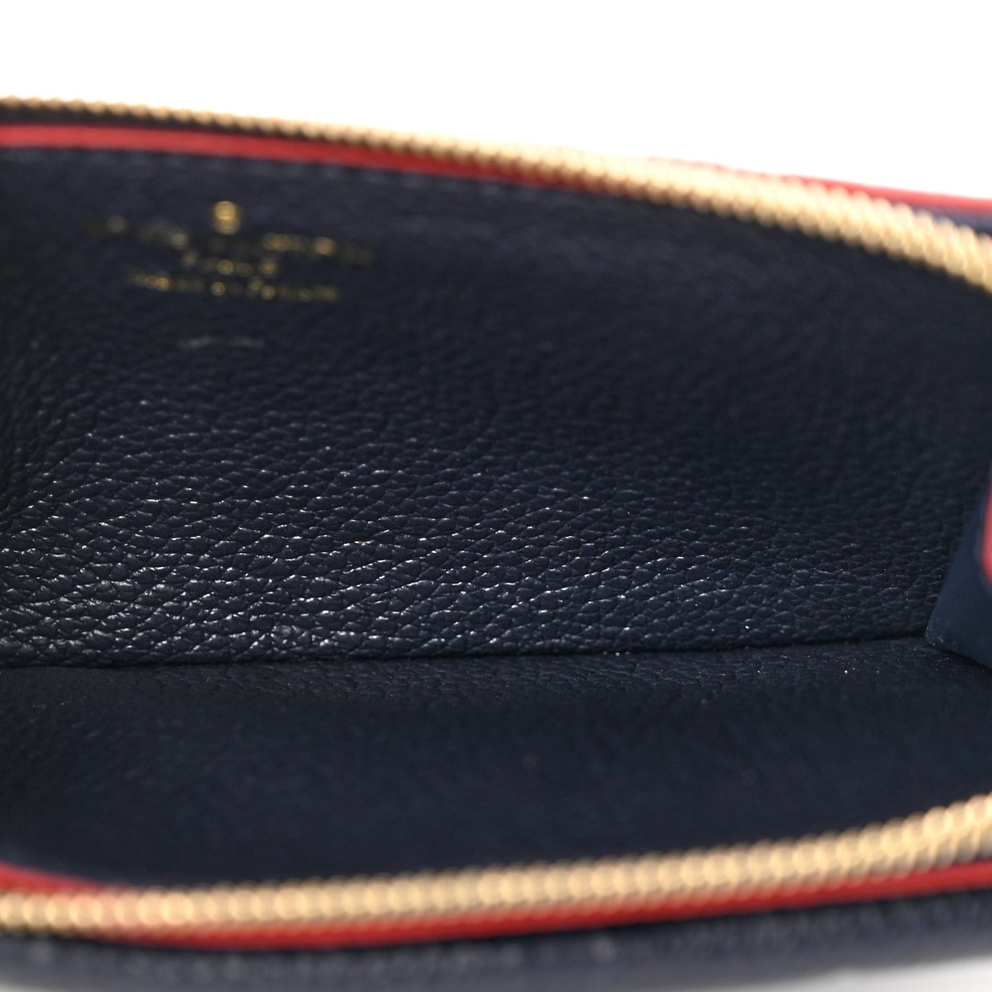 Empreinte Recto Verso Card Holder Marine Rouge