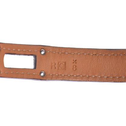 Hermes Shiny Alligator Kelly Double Tour Bracelet S Rose Scheherazade 5 of 7