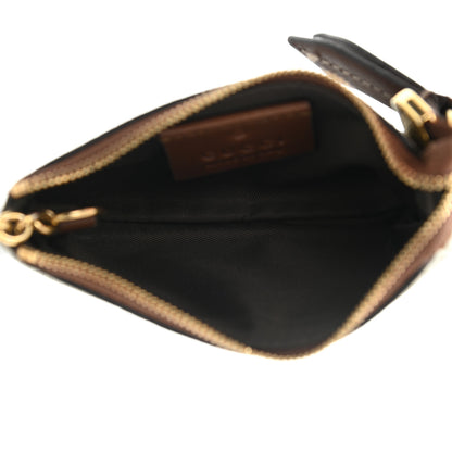 Gucci GG Supreme Monogram Key Case Beige Ebony Cuir 5 of 10