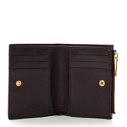 Bottega Veneta Nappa Maxi Intrecciato Small Bi-Fold Zip Wallet Grape 5 of 6