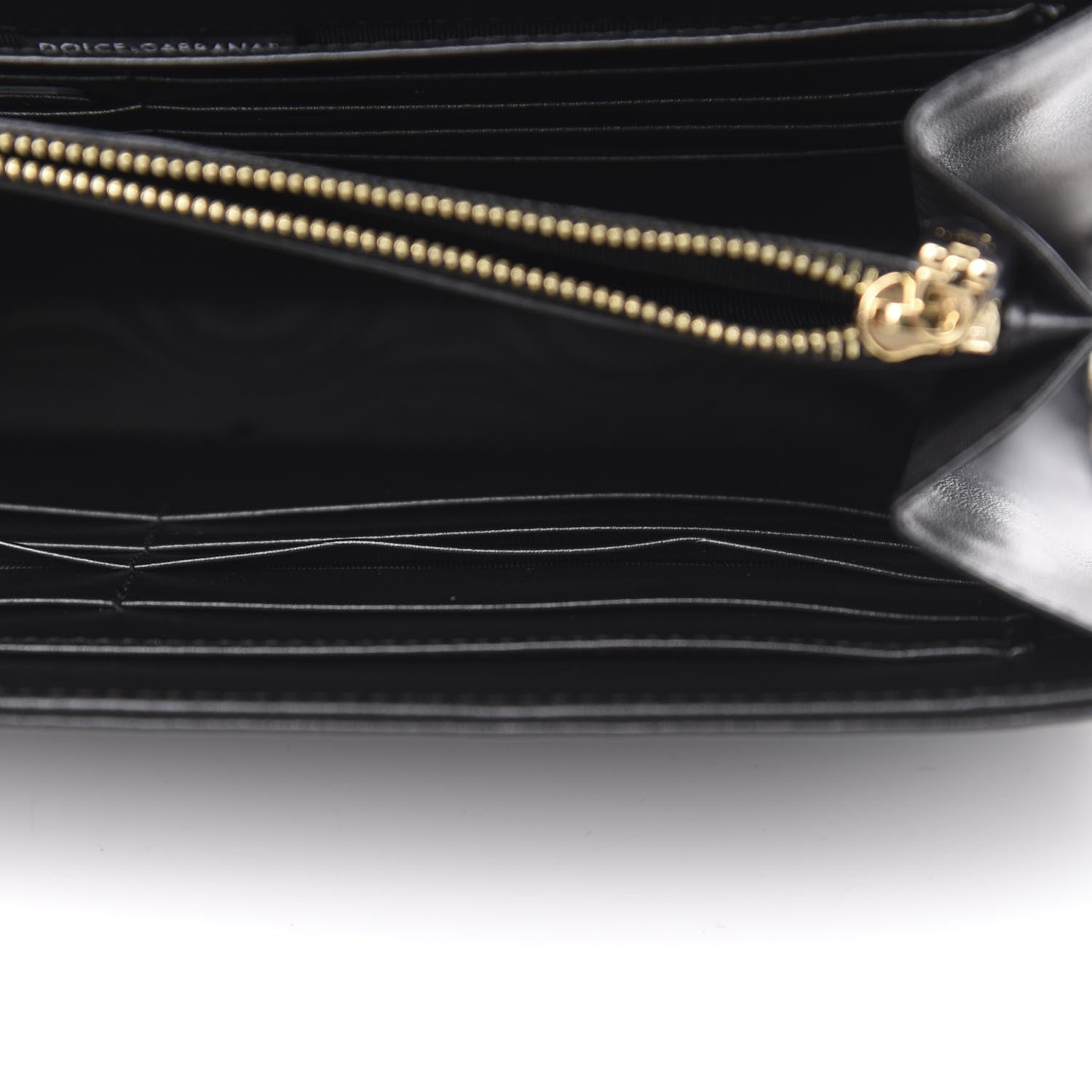 Dolce & Gabbana Vitello L'Amore Bellezza Chain Wallet Black 11 of 14