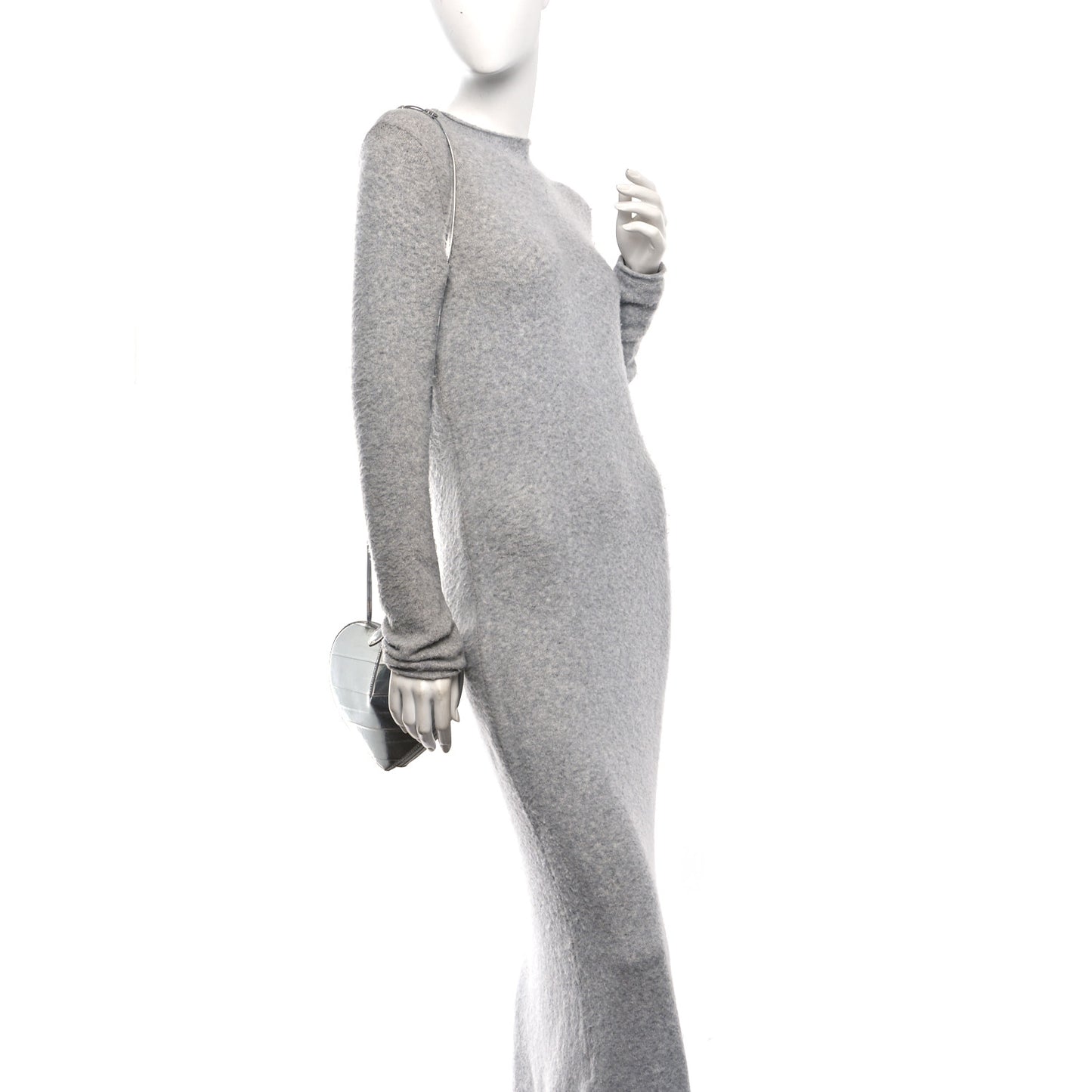 Laminated Eel Le Coeur Bag Argent