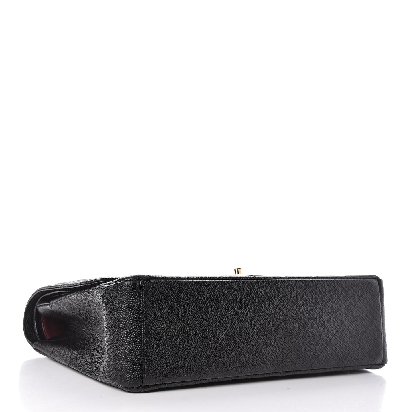 Caviar Quilted Maxi Double Flap Black