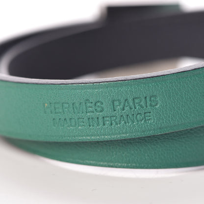 Hermes Swift Medor Infini Double Wrap Bracelet T2 Vert Vertigo 4 of 6