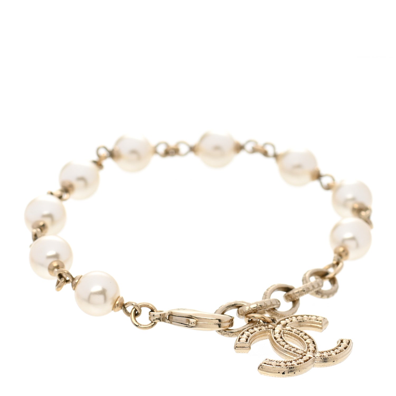 Chanel Pearl CC Bracelet Gold 1 of 4