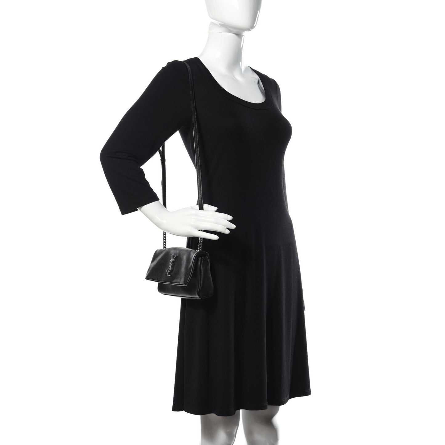 Grain De Poudre Monogram Toy West Hollywood Fold-Over Bag Black