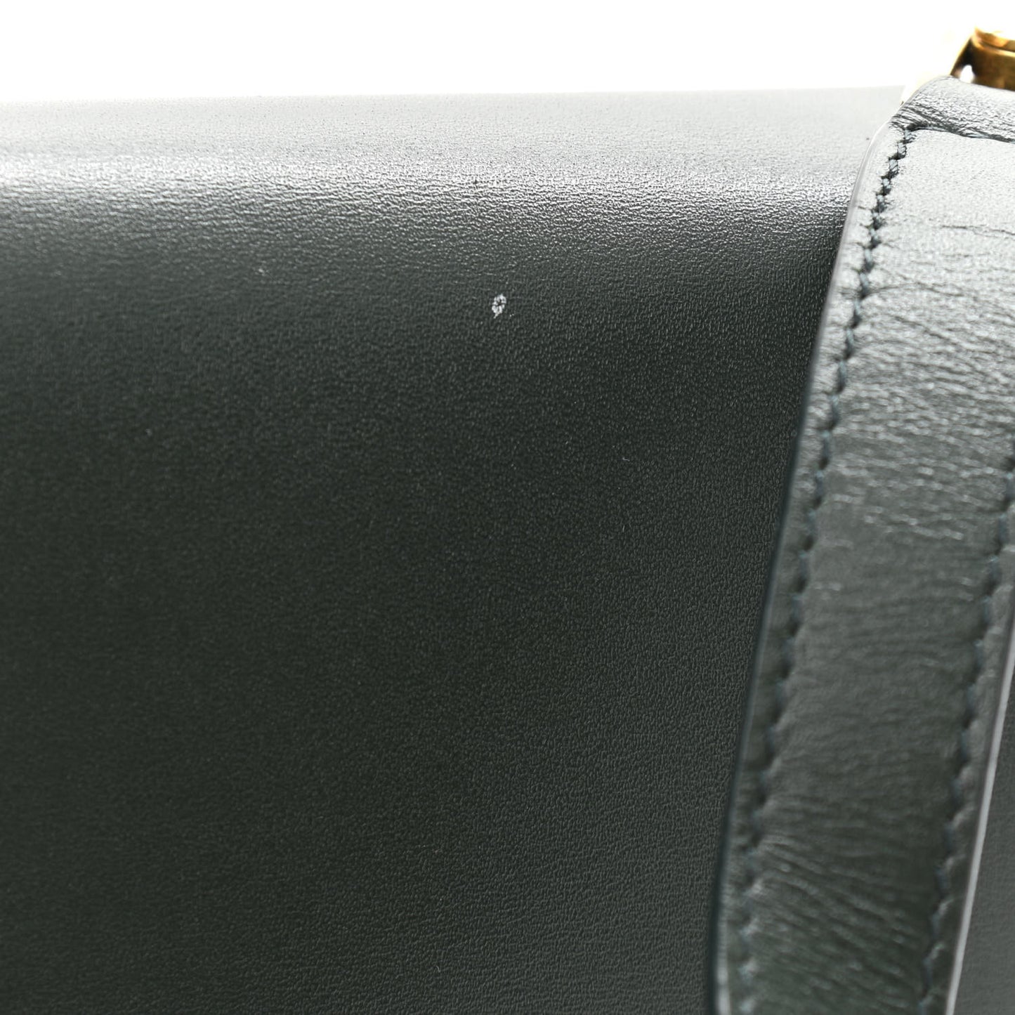 Smooth Calfskin Carre Satchel Green
