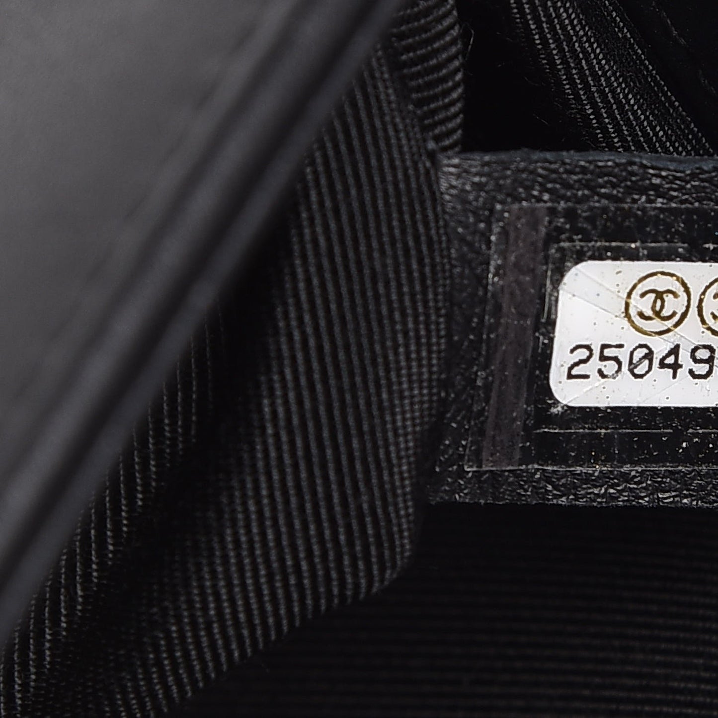 Calfskin Quilted Small Boy Flap Black