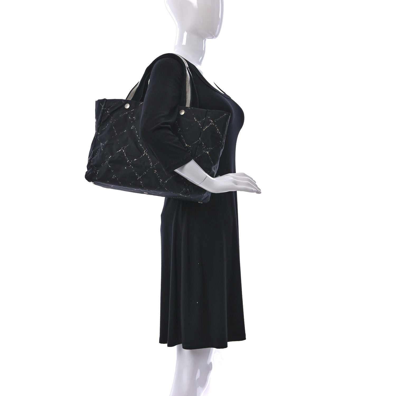 Chanel Nylon Travel Tote Black 3 of 11