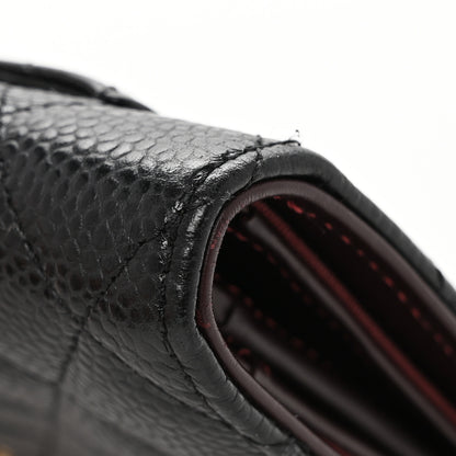 Chanel Caviar Quilted Yen Wallet Black 10 of 10