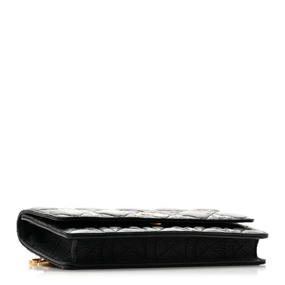 Christian Dior Supple Calfskin Caro Pouch with Chain Black 4 of 12