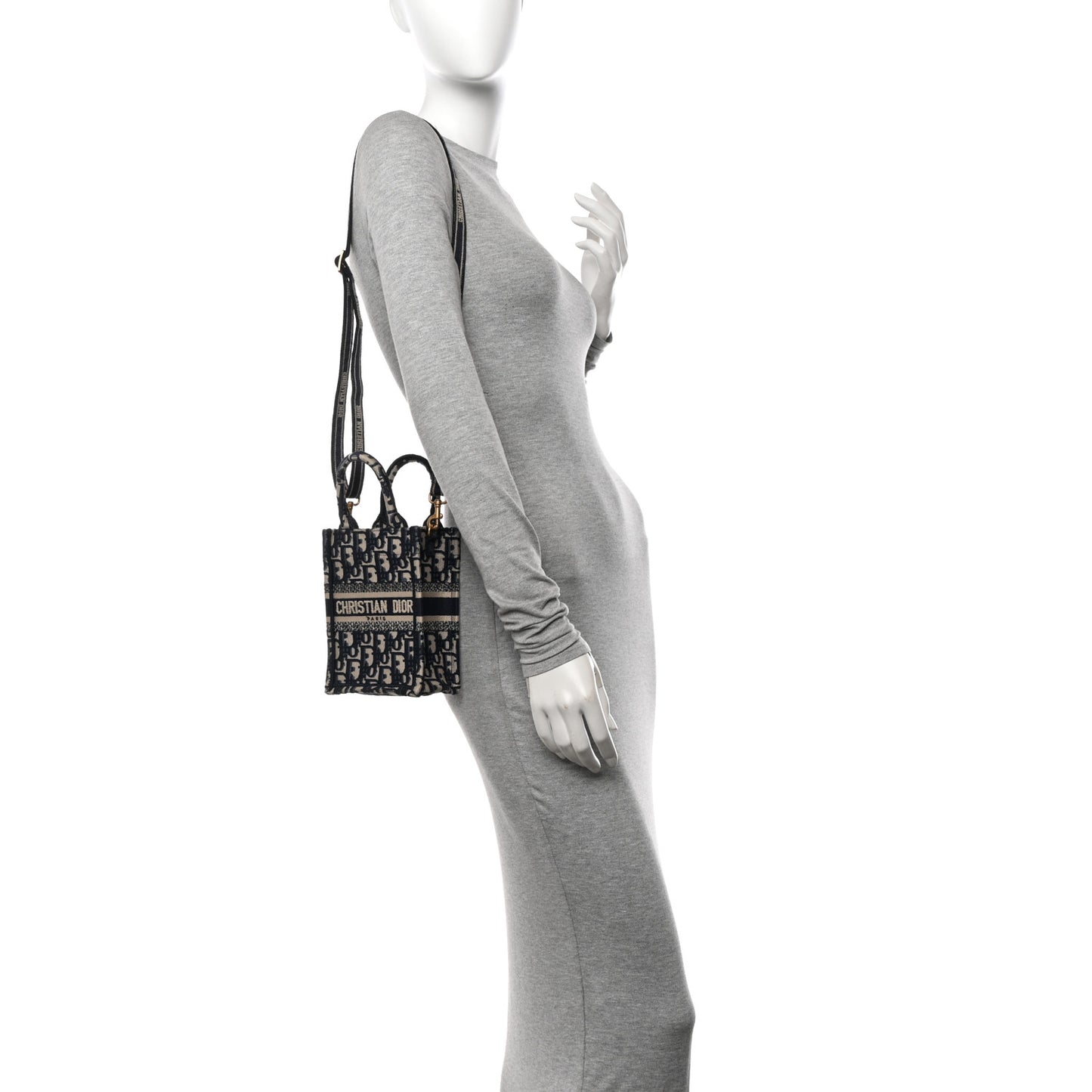 Oblique Mini Book Tote Phone Bag Blue
