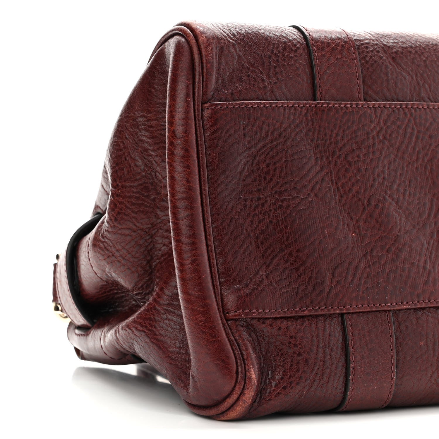 Mulberry Natural Leather Small Bayswater Oxblood 9 of 12