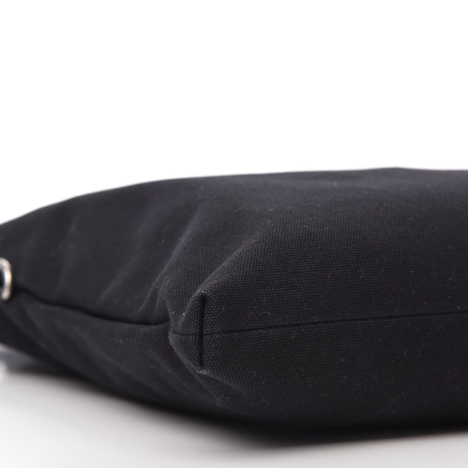 Saint Laurent Canvas Calfskin Belted Flat Messenger Bag Black 6 of 10