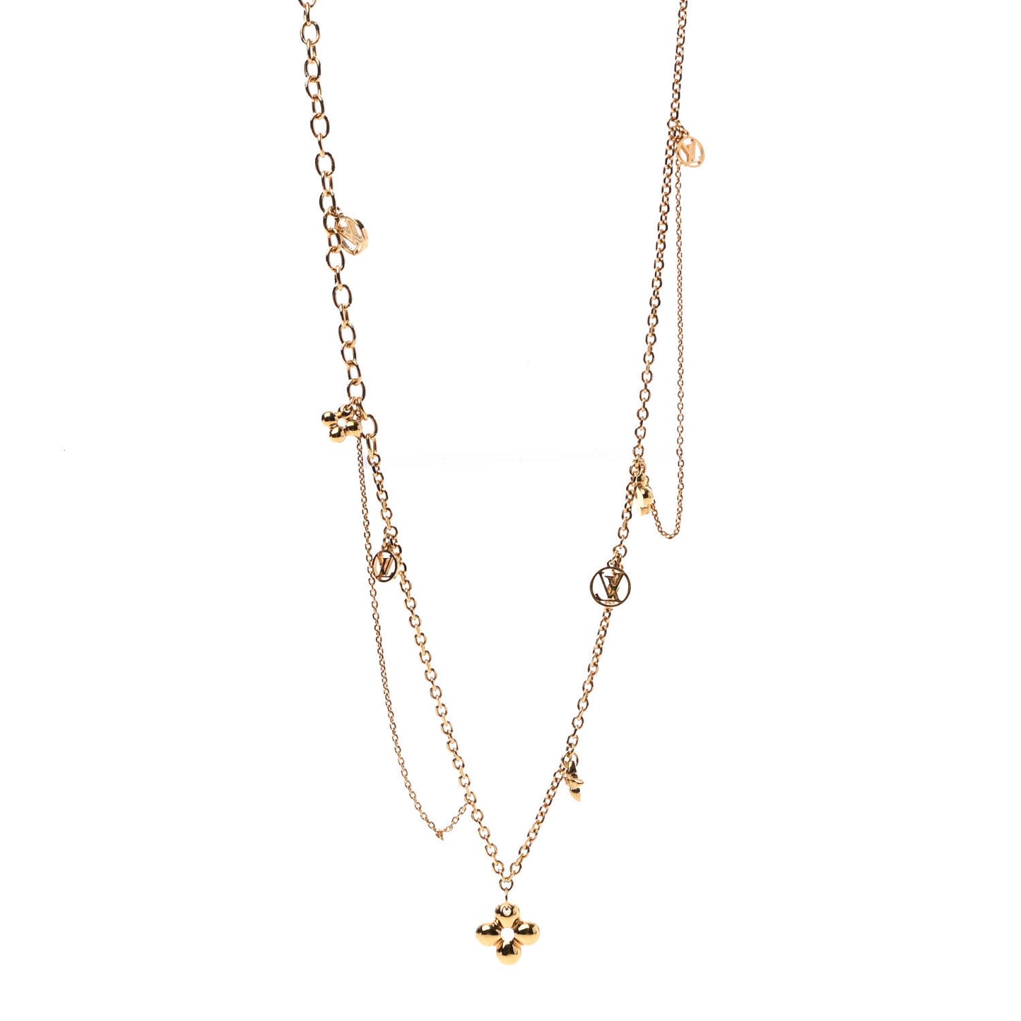 Metal Blooming Supple Necklace Gold