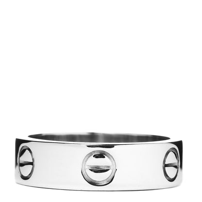 Cartier 18K White Gold 5.5mm LOVE Ring 53 6.25 3 of 4