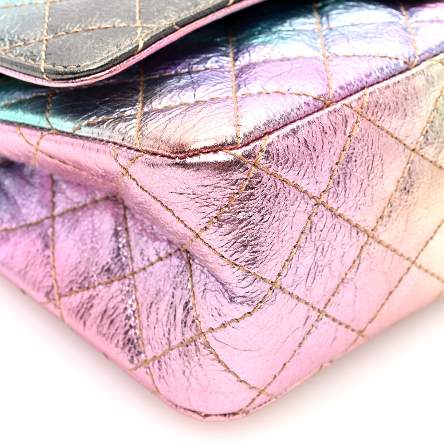 Metallic Goatskin Quilted 2.55 Reissue 225 Flap Multicolor