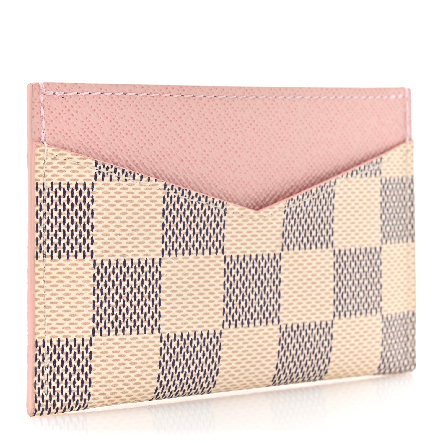 Louis Vuitton Damier Azur Daily Card Holder Rose Ballerine 3 of 8
