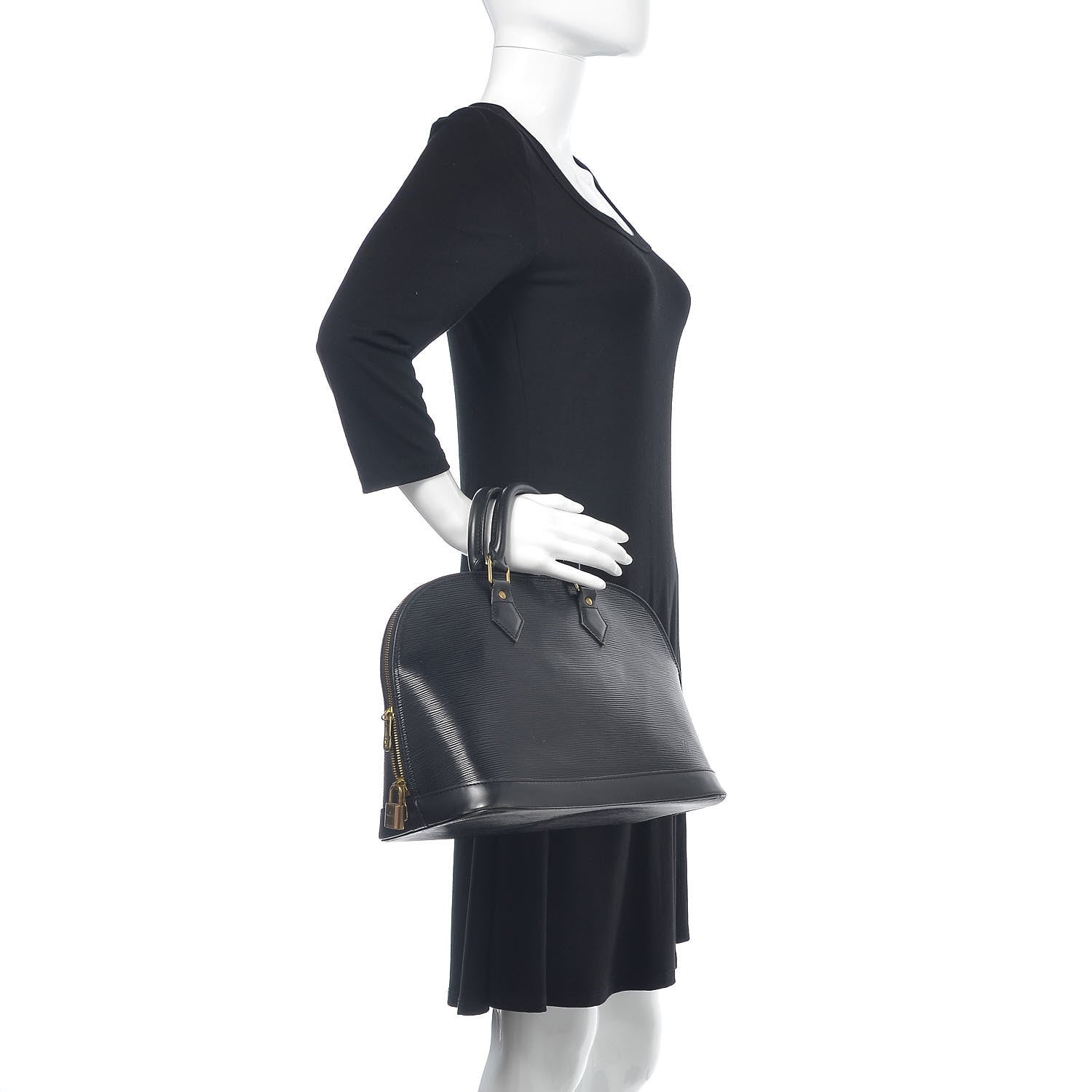 Louis Vuitton Epi Alma PM Black 2 of 24