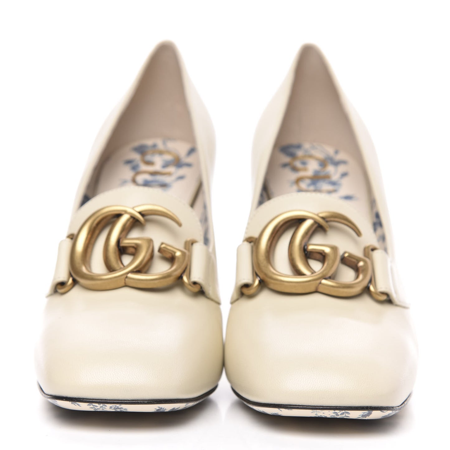 Malaga Kid GG Victoire 95mm Loafer Pumps 39.5 Vintage White
