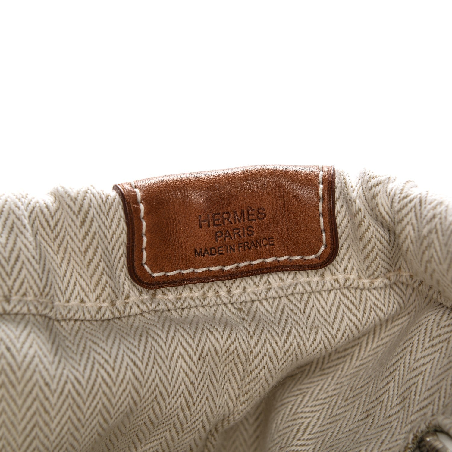 Hermes Canvas Barenia Fourbi 25 MM Pouch Naturel Fauve 6 of 10