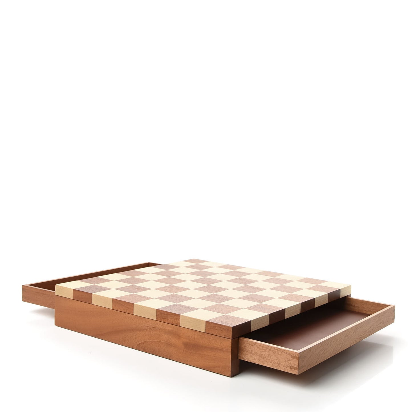 Sycamore Mahogany Lambskin Chess Game