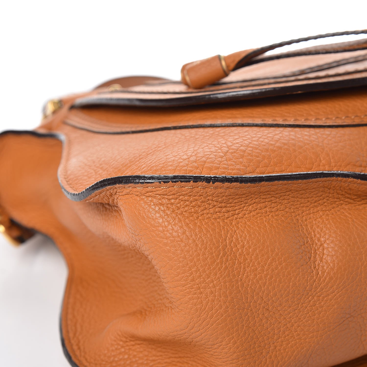 Chloe Calfskin Medium Marcie Satchel Brown Sugar 10 of 16