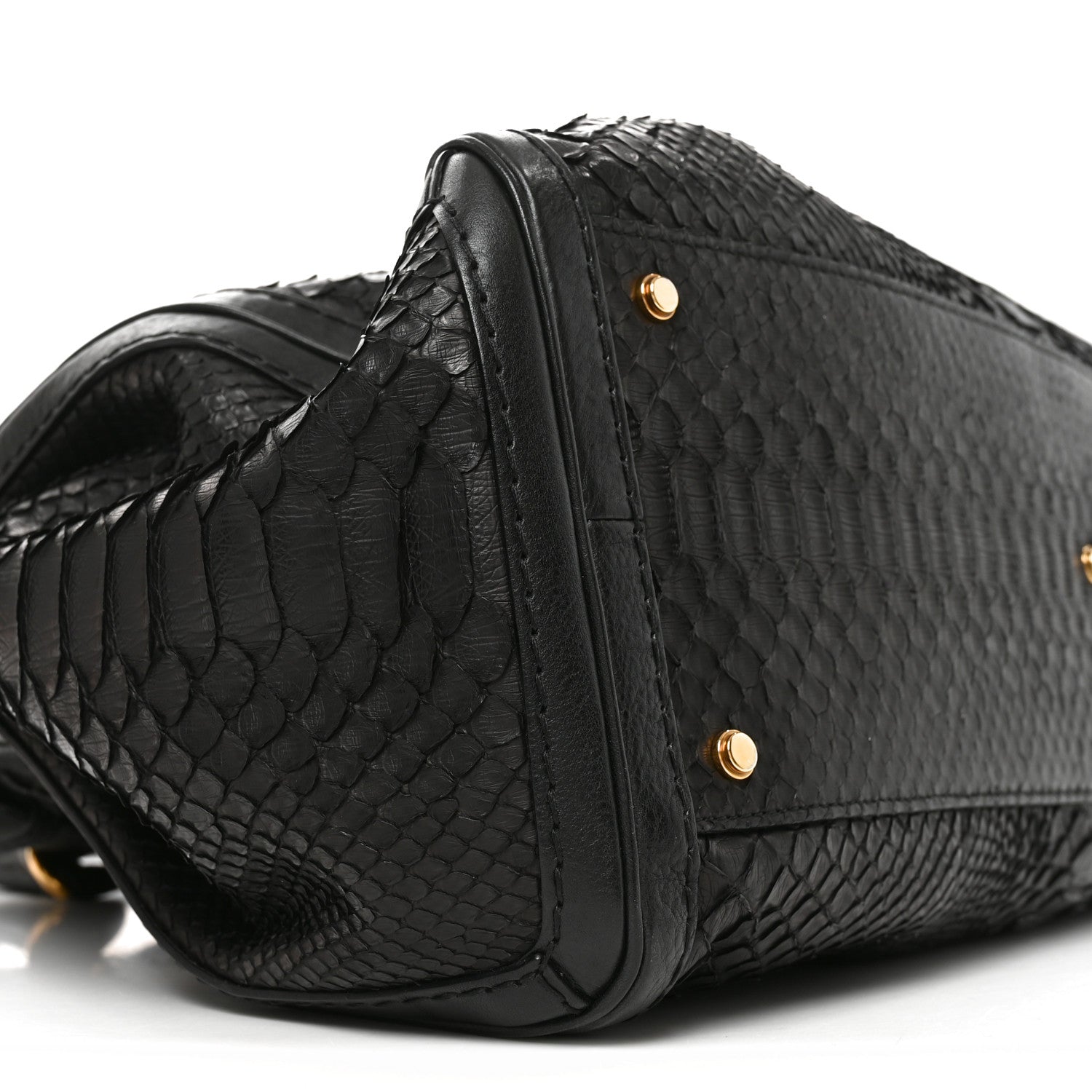 Gucci Snakeskin Large GG Running Tote Black 9 of 10