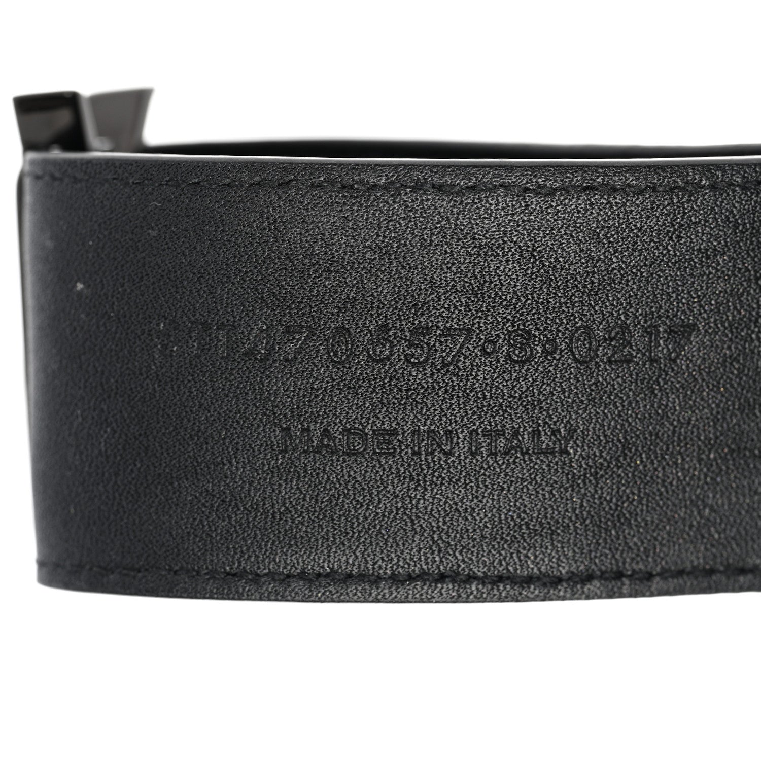 Saint Laurent Calfskin Monogram Bracelet Black 6 of 7