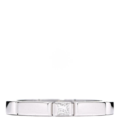 Cartier 18K White Gold Diamond 2.5mm Maillon Panthere Wedding Band Ring 50 5.25 1 of 5