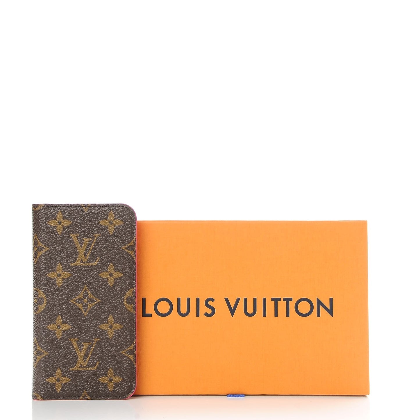Monogram iPhone X Folio Case Rose Pop