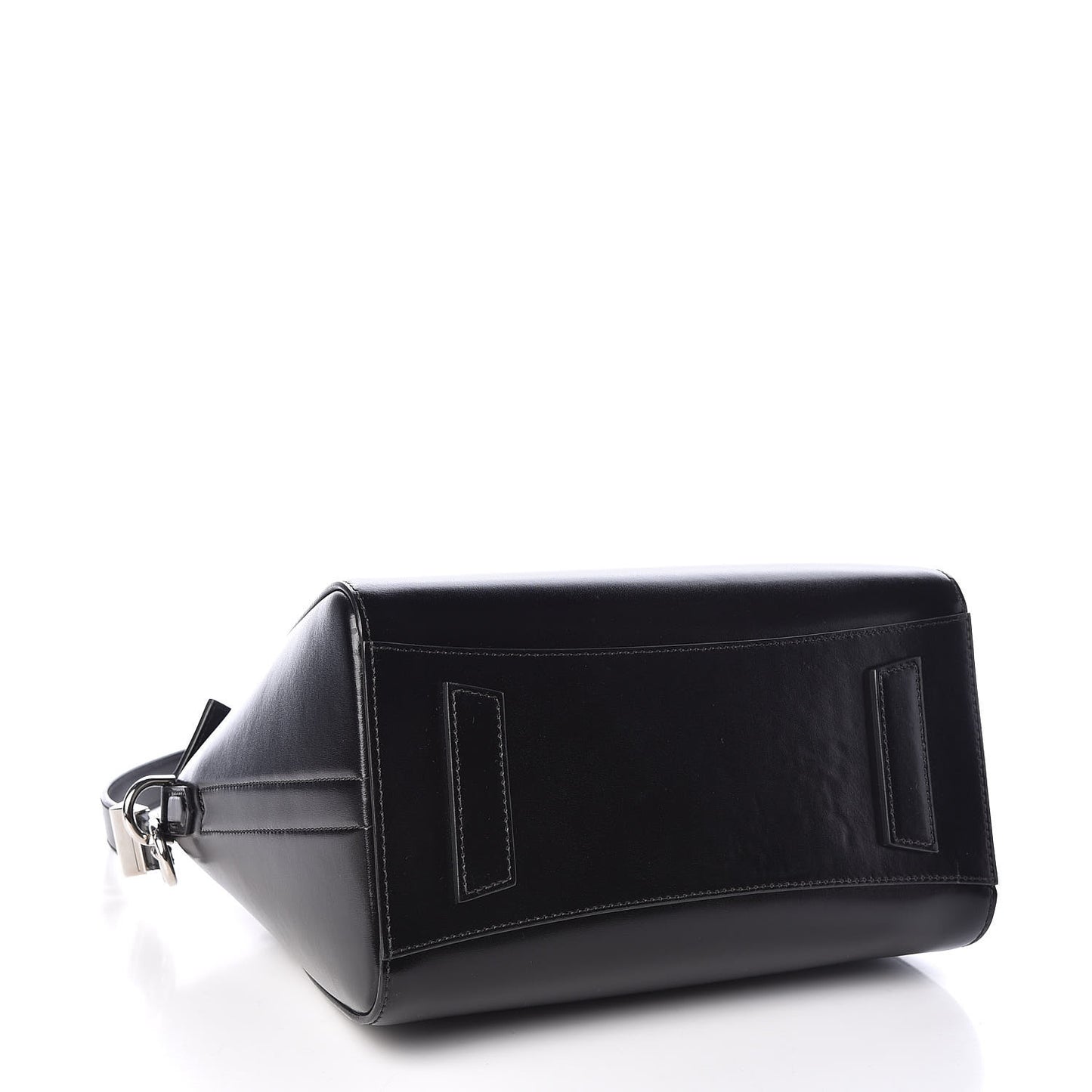 Shiny Lord Calfskin Small Antigona Black