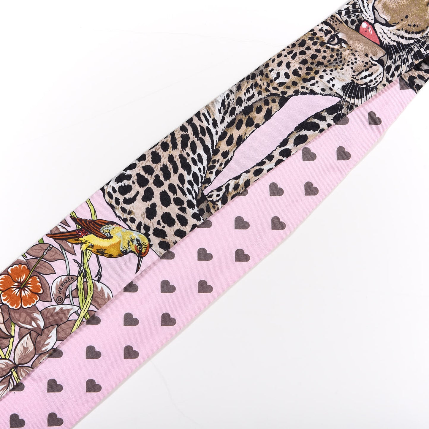 Silk Jungle Love Love Twilly Rose Pale Etoupe