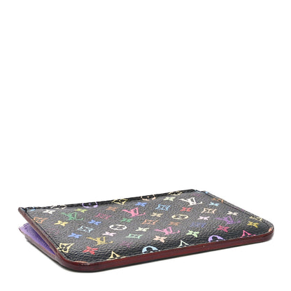 Louis Vuitton Monogram Multicolor Key Pouch Black Violet 4 of 7