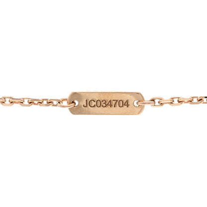 Van Cleef & Arpels 18K Rose Gold Carnelian Perlee Couleurs Pendant Necklace 5 of 6