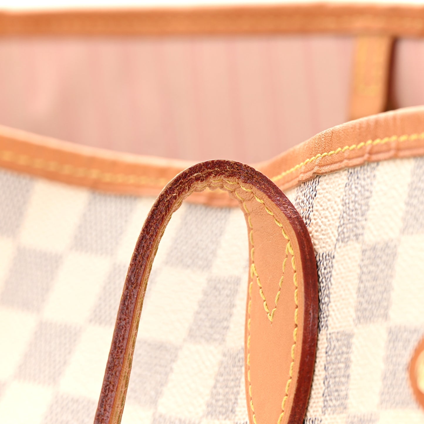Damier Azur Neo Neverfull MM Rose Ballerine